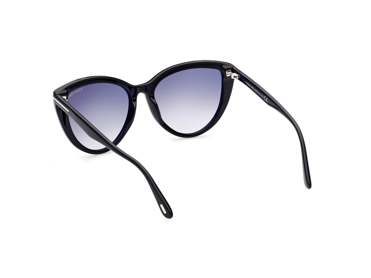 Tom Ford FT0915 Shiny Black / Gradient Smoke - Blue Star Eyewear