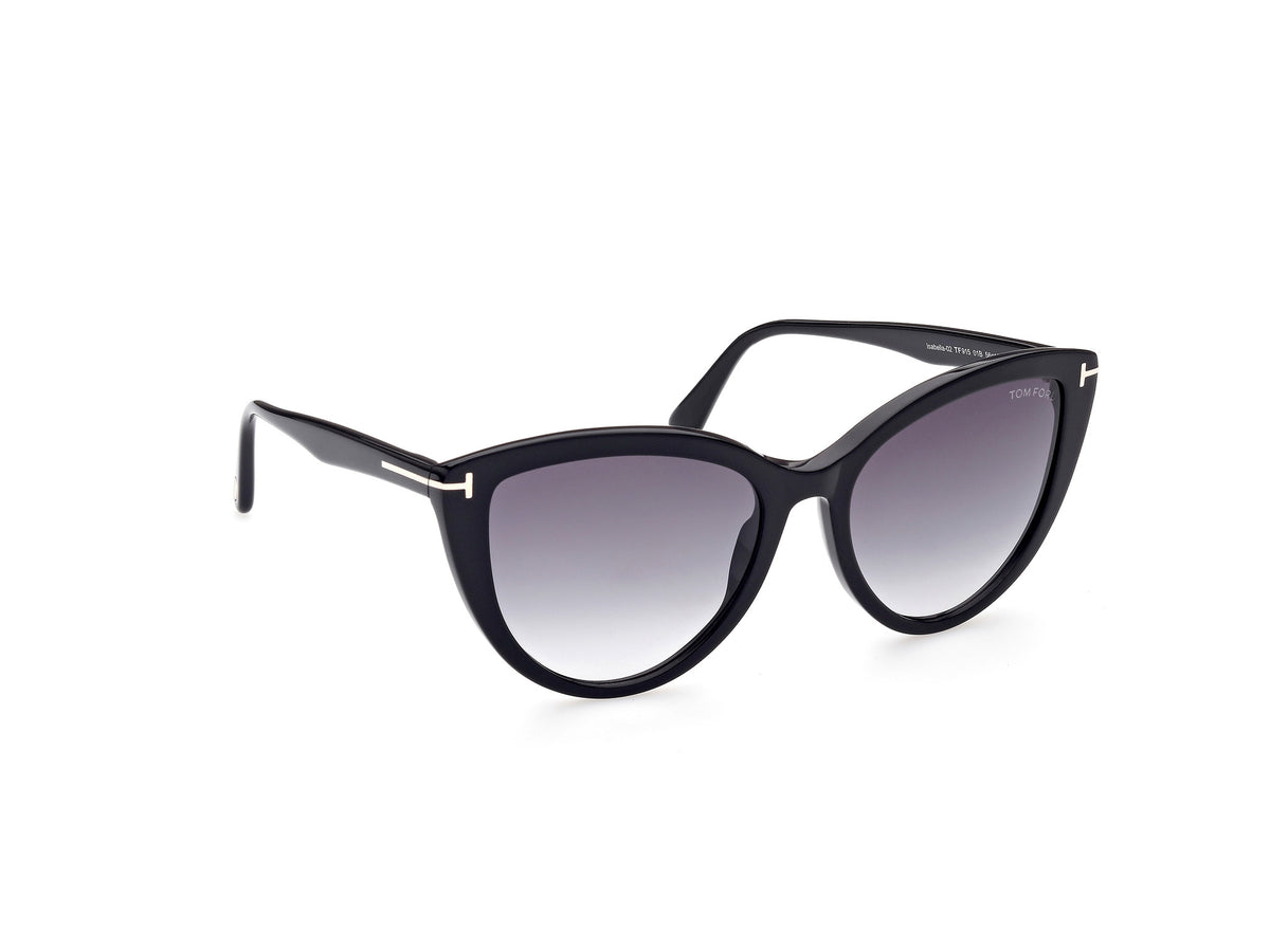 Tom Ford FT0915 Shiny Black / Gradient Smoke - Blue Star Eyewear