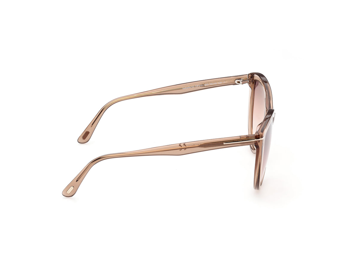 Tom Ford  Isabella FT0915 Shiny Light Brown/Pink Gradient Mirror Lenses Catogry 2 - Blue Star Eyewear