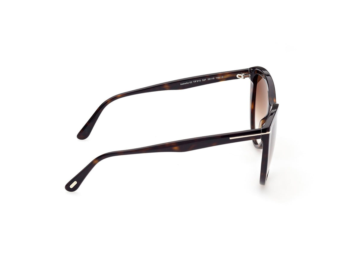 Tom Ford  Isabella FT0915 Shiny Black/Smoke Gradient Lenses Catogry 2 - Blue Star Eyewear