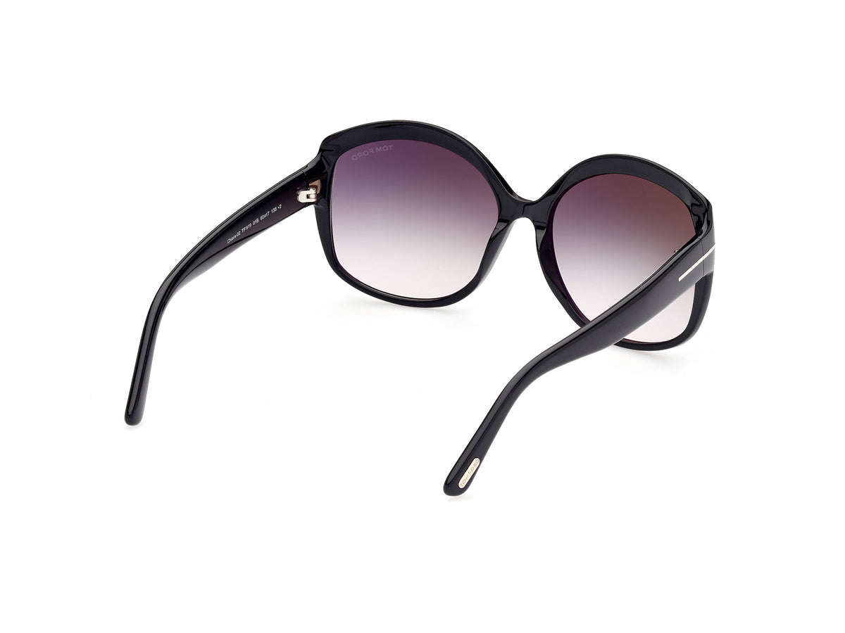 Tom Ford FT0919 Shiny Black / Gradient Smoke - Blue Star Eyewear
