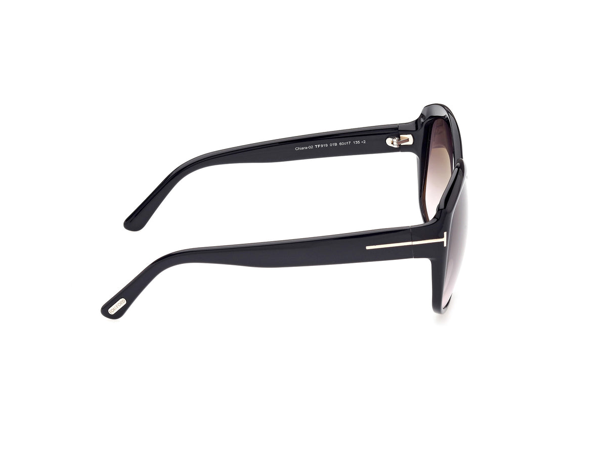 Tom Ford FT0919 Shiny Black / Gradient Smoke - Blue Star Eyewear