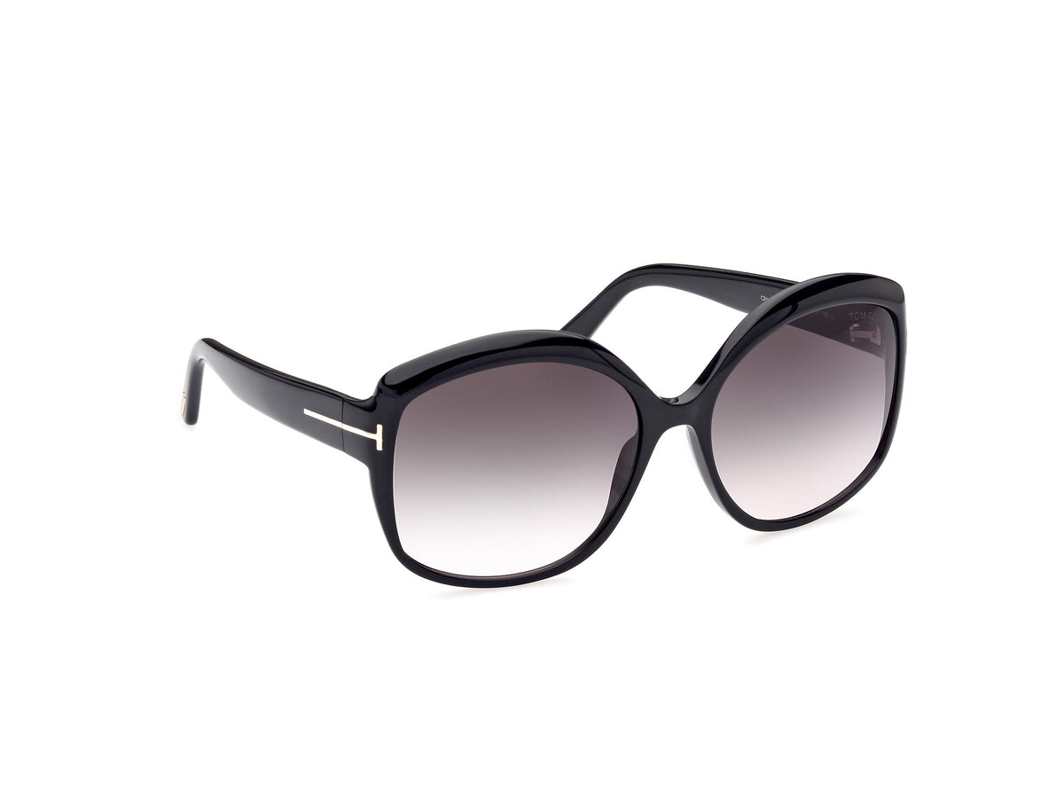 Tom Ford FT0919 Shiny Black / Gradient Smoke - Blue Star Eyewear