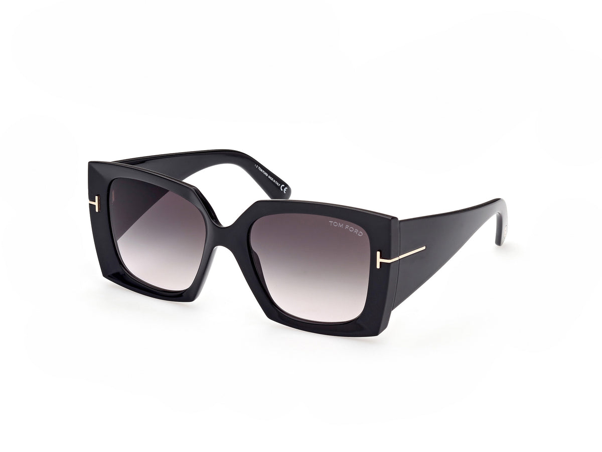 Tom Ford  Jacquetta FT0921 Shiny Black/Smoke Gradient Lenses - Blue Star Eyewear