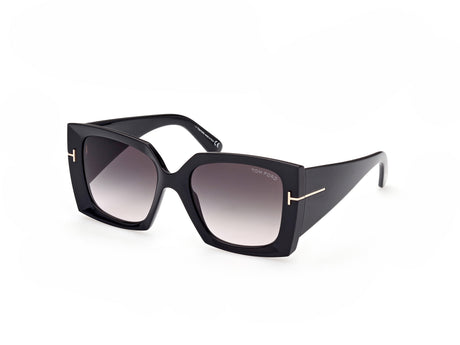 Tom Ford  Jacquetta FT0921 Shiny Black/Smoke Gradient Lenses - Blue Star Eyewear