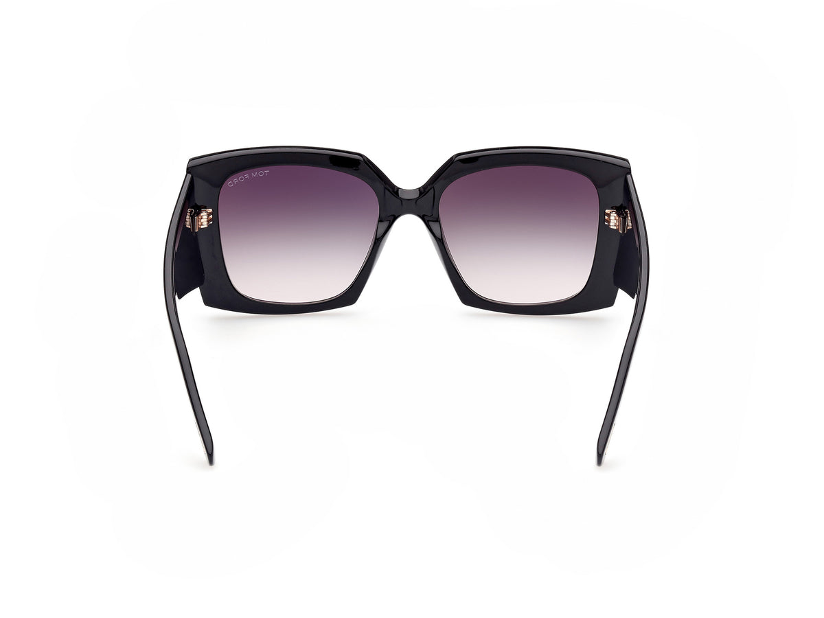 Tom Ford  Jacquetta FT0921 Shiny Black/Smoke Gradient Lenses - Blue Star Eyewear