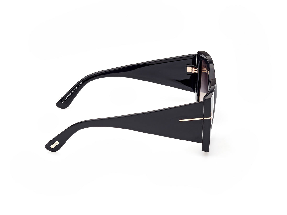 Tom Ford  Jacquetta FT0921 Shiny Black/Smoke Gradient Lenses - Blue Star Eyewear