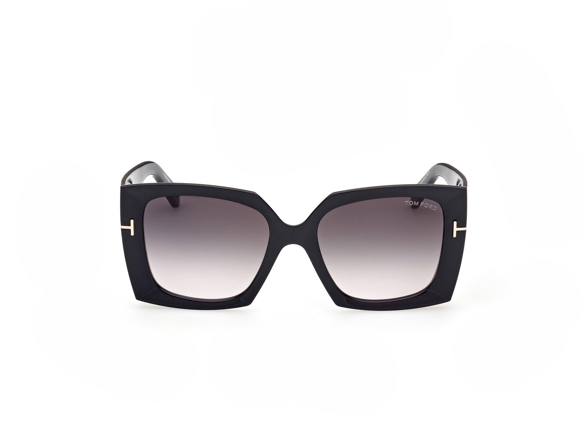 Tom Ford  Jacquetta FT0921 Shiny Black/Smoke Gradient Lenses - Blue Star Eyewear