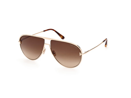 Tom Ford FT0924 Shiny Rose Gold / Gradient Brown - Blue Star Eyewear
