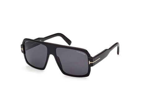 Tom Ford FT09335801A Shiny Black  / Smoke - Blue Star Eyewear