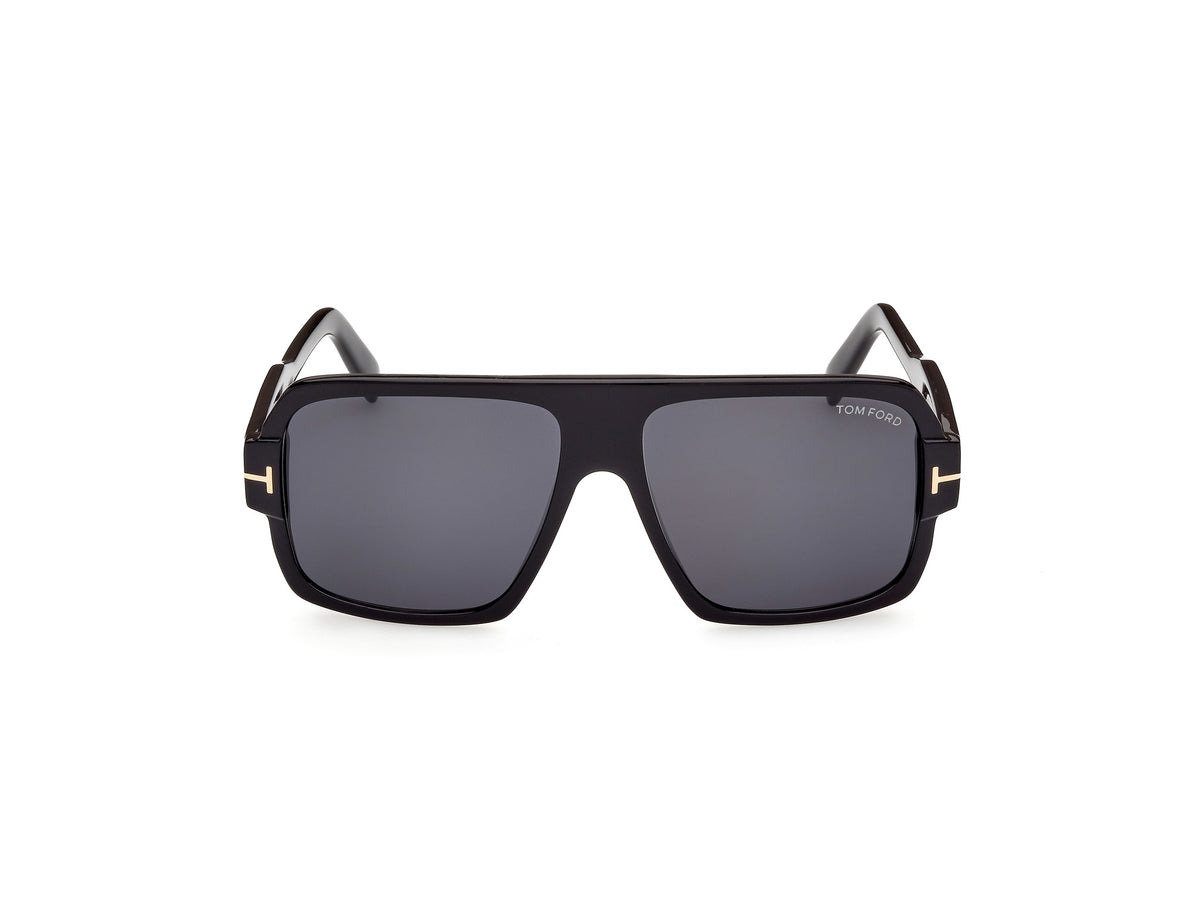 Tom Ford FT09335801A Shiny Black  / Smoke - Blue Star Eyewear