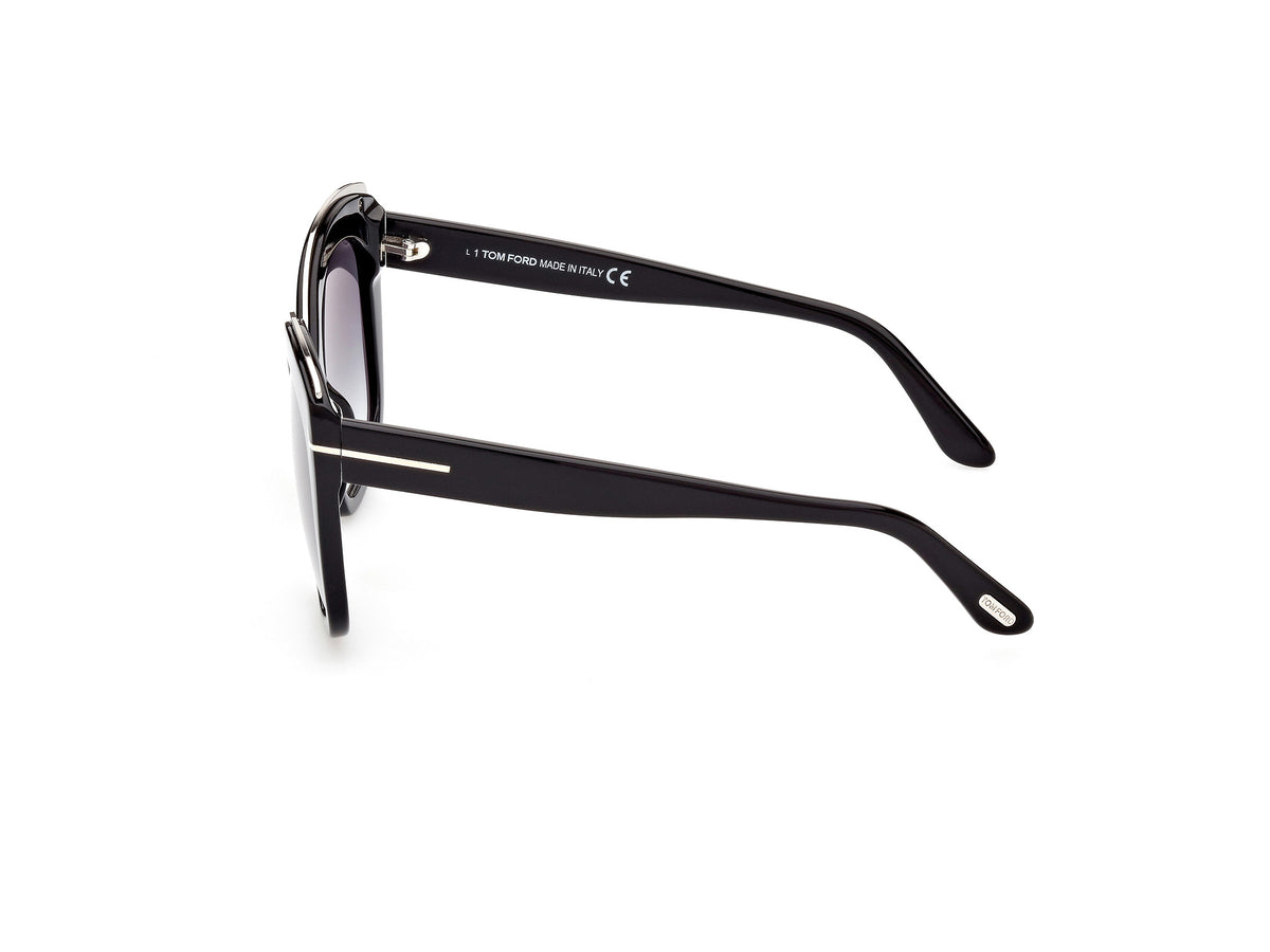Tom Ford FT0944 Shiny Black / Gradient Smoke - Blue Star Eyewear