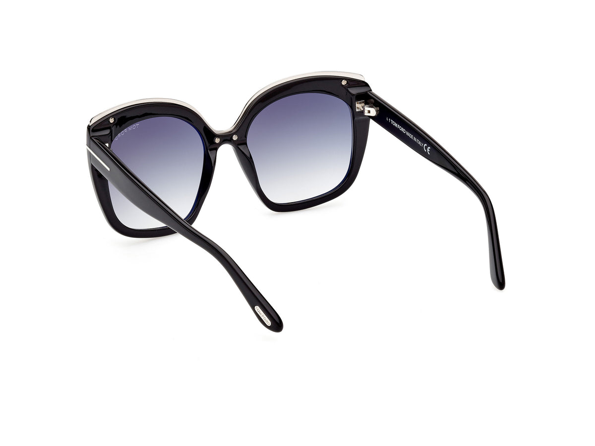 Tom Ford FT0944 Shiny Black / Gradient Smoke - Blue Star Eyewear