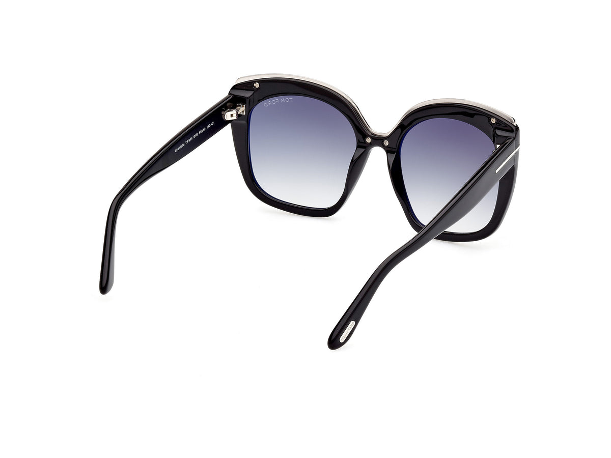 Tom Ford FT0944 Shiny Black / Gradient Smoke - Blue Star Eyewear