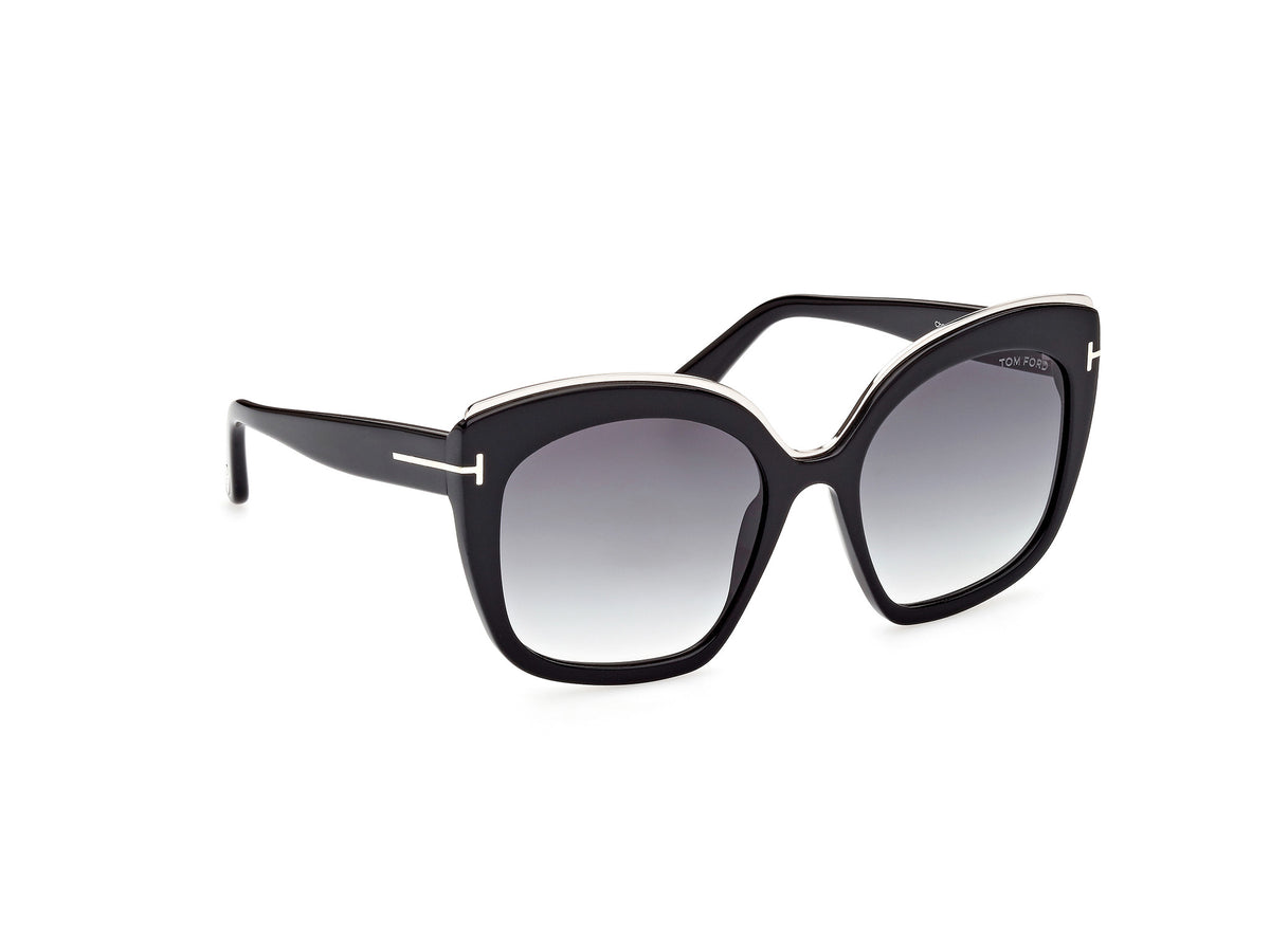 Tom Ford FT0944 Shiny Black / Gradient Smoke - Blue Star Eyewear