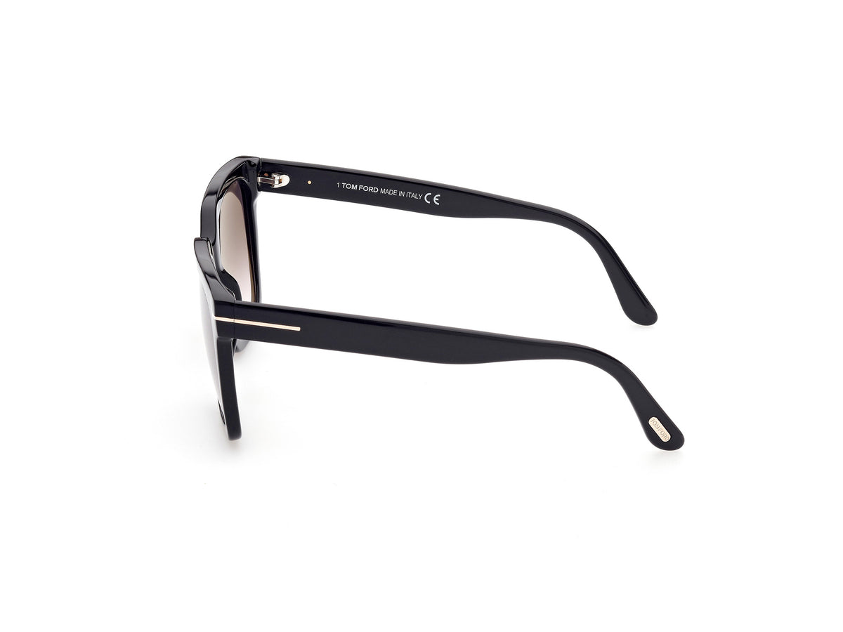 Tom Ford  Selby FT0952 Shiny Black With Black - Blue Star Eyewear