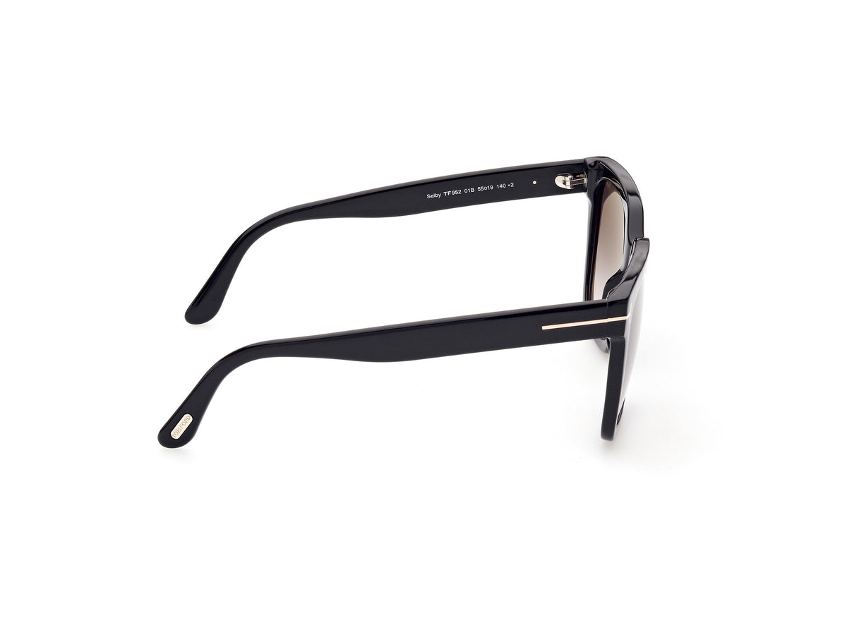 Tom Ford  Selby FT0952 Shiny Black With Black - Blue Star Eyewear