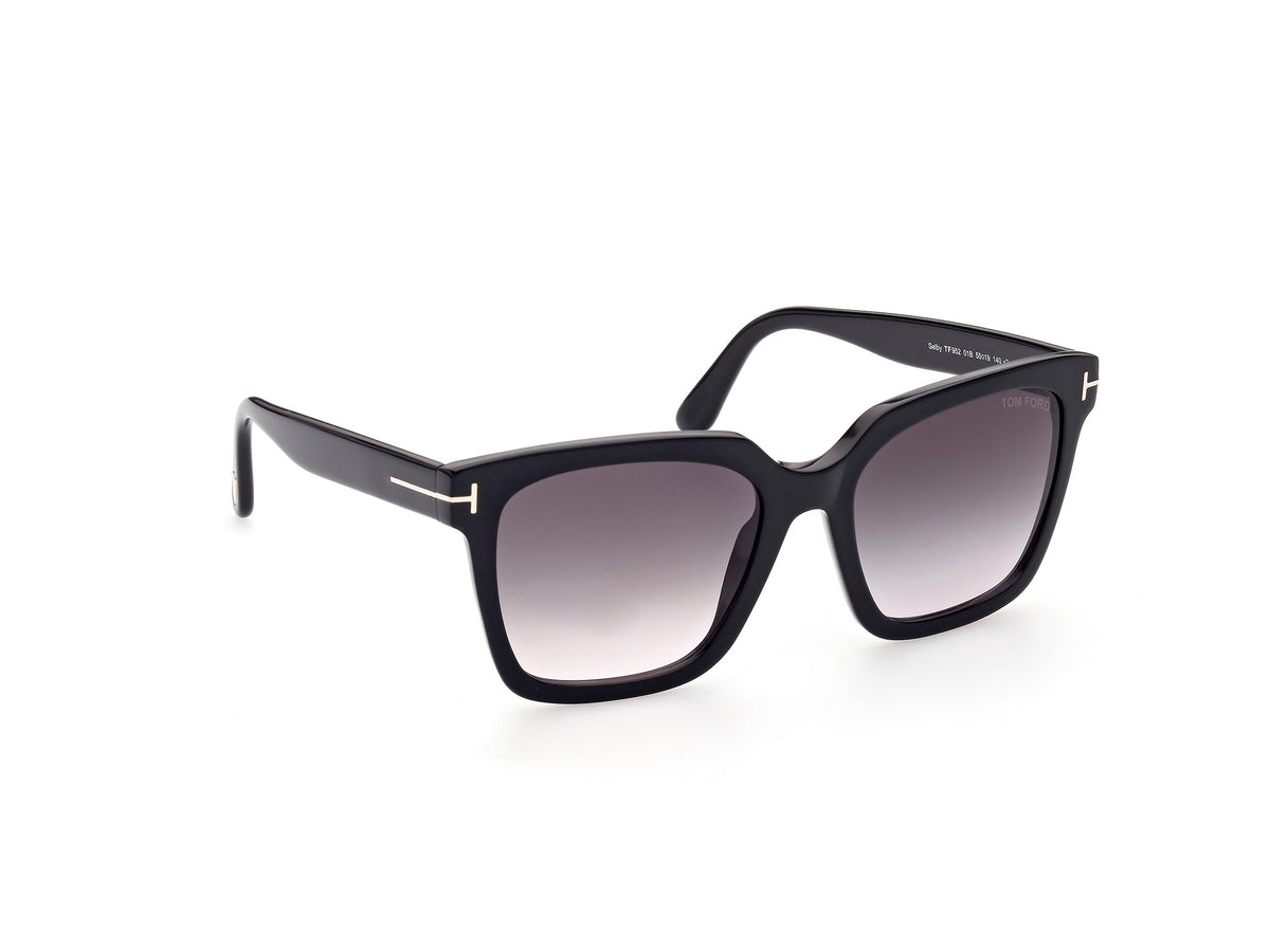 Tom Ford  Selby FT0952 Shiny Black With Black - Blue Star Eyewear