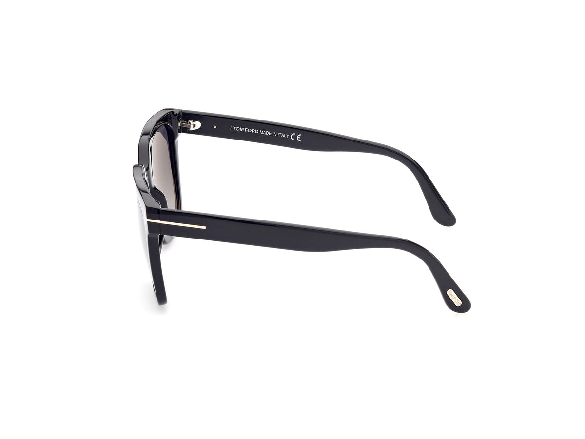 Tom Ford FT095201D55 shiny black  / smoke polarized
