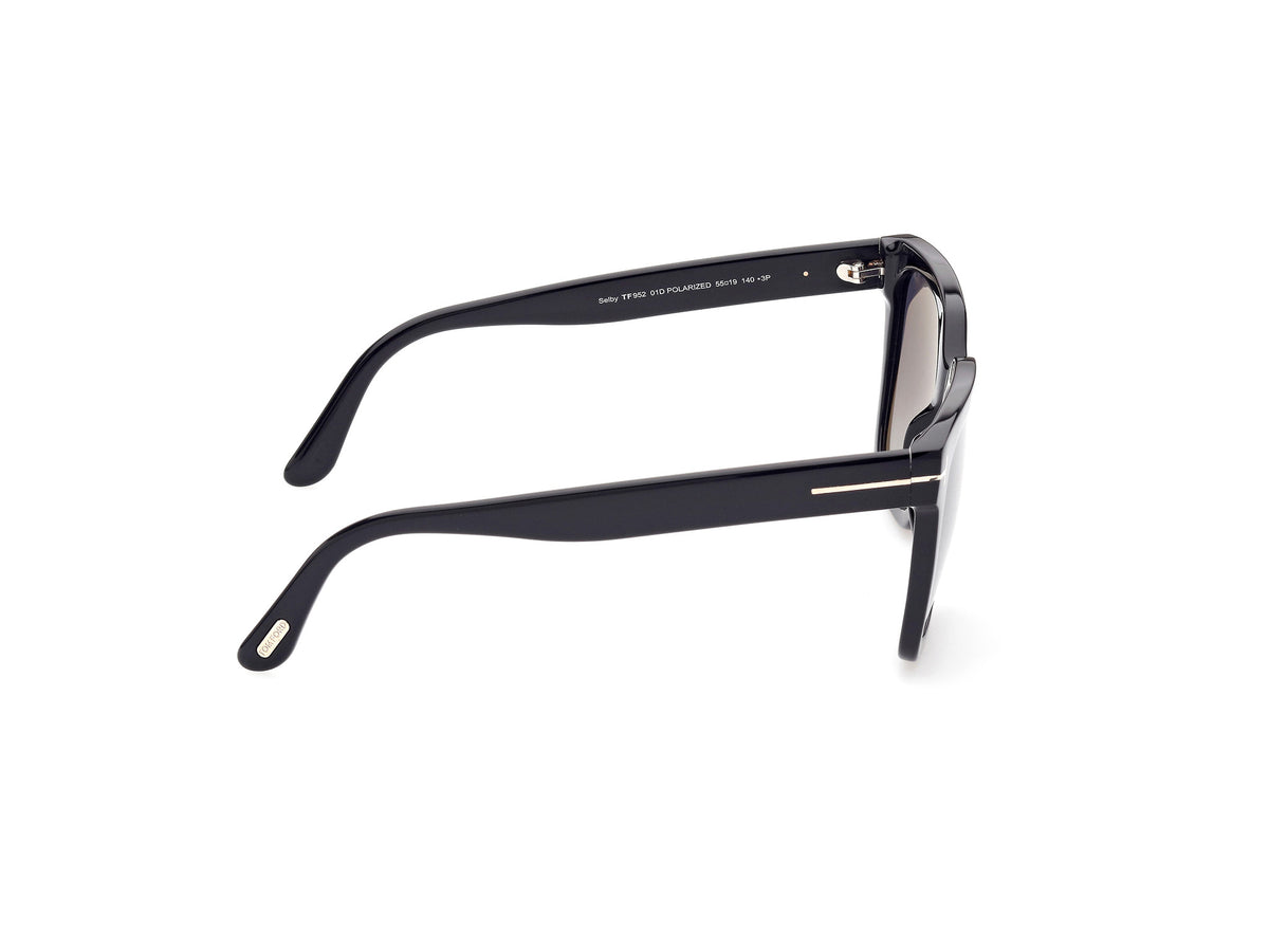 Tom Ford FT095201D55 shiny black  / smoke polarized