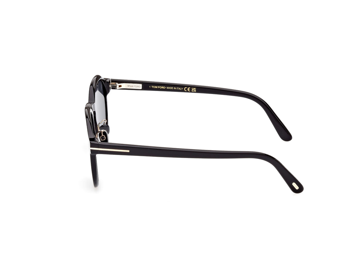 Tom Ford FT0974-K Shiny Black / Smoke - Blue Star Eyewear