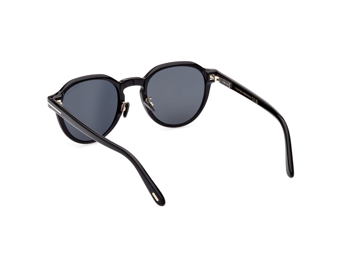 Tom Ford FT0974-K Shiny Black / Smoke - Blue Star Eyewear