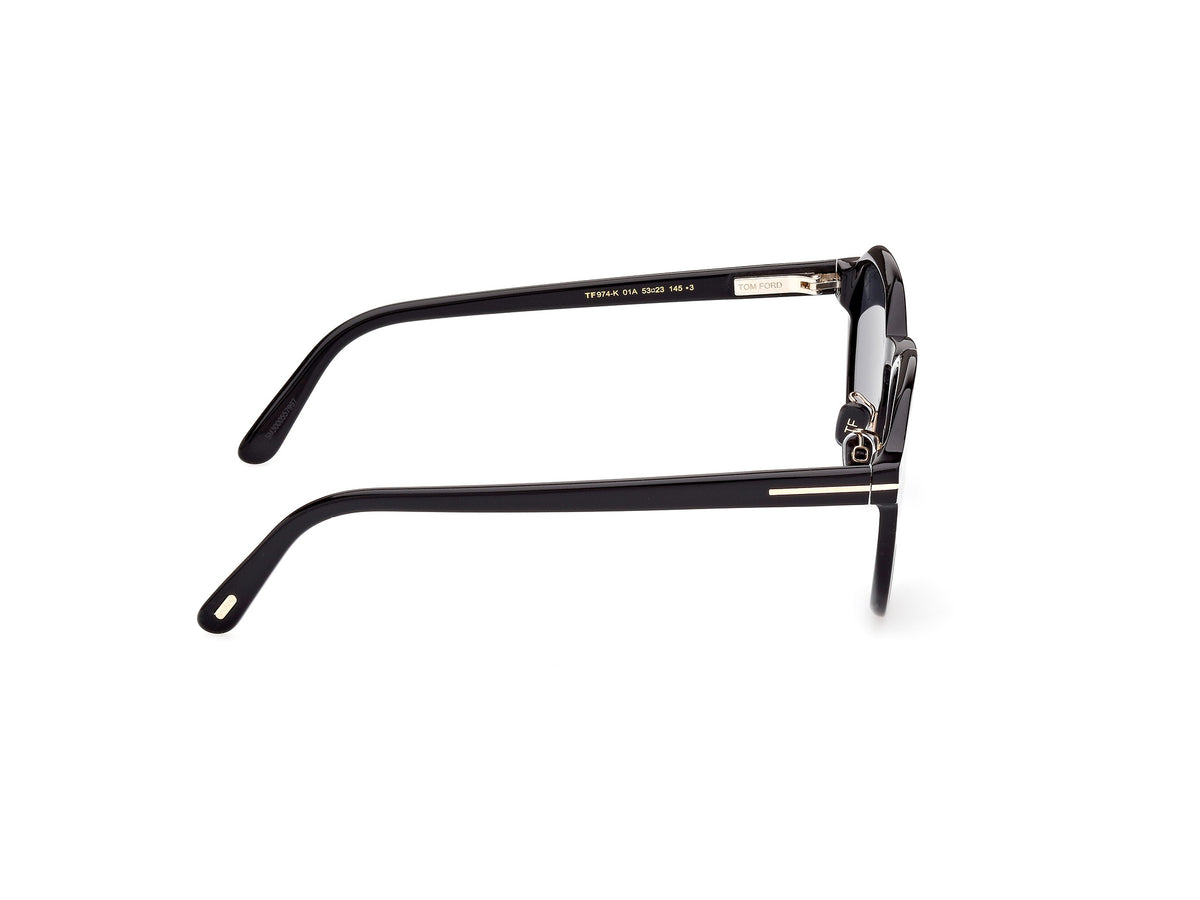 Tom Ford FT0974-K Shiny Black / Smoke - Blue Star Eyewear