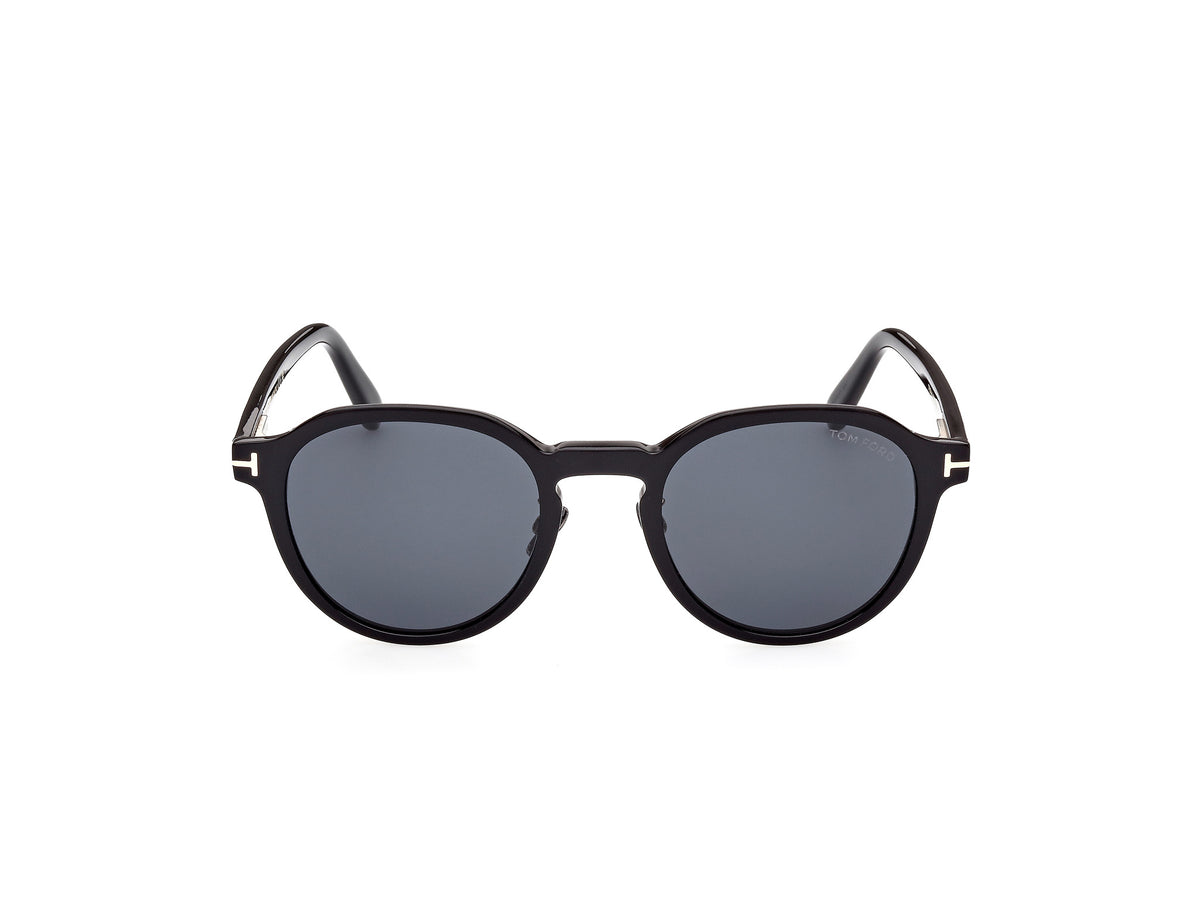 Tom Ford FT0974-K Shiny Black / Smoke - Blue Star Eyewear