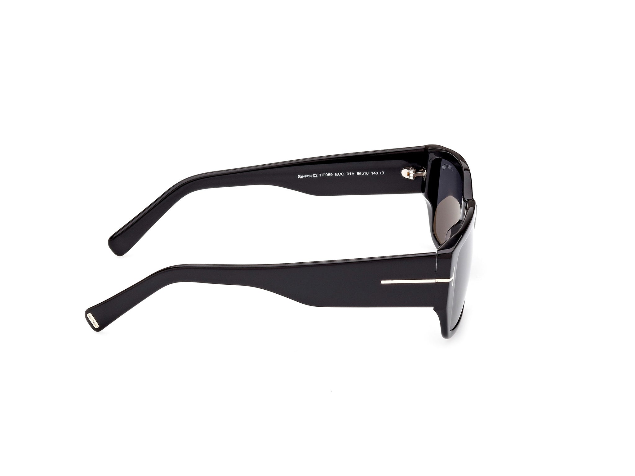 Tom Ford Sunglasses FT0989 56 01A Shiny Black/ Smoke – Blue  display picture 1