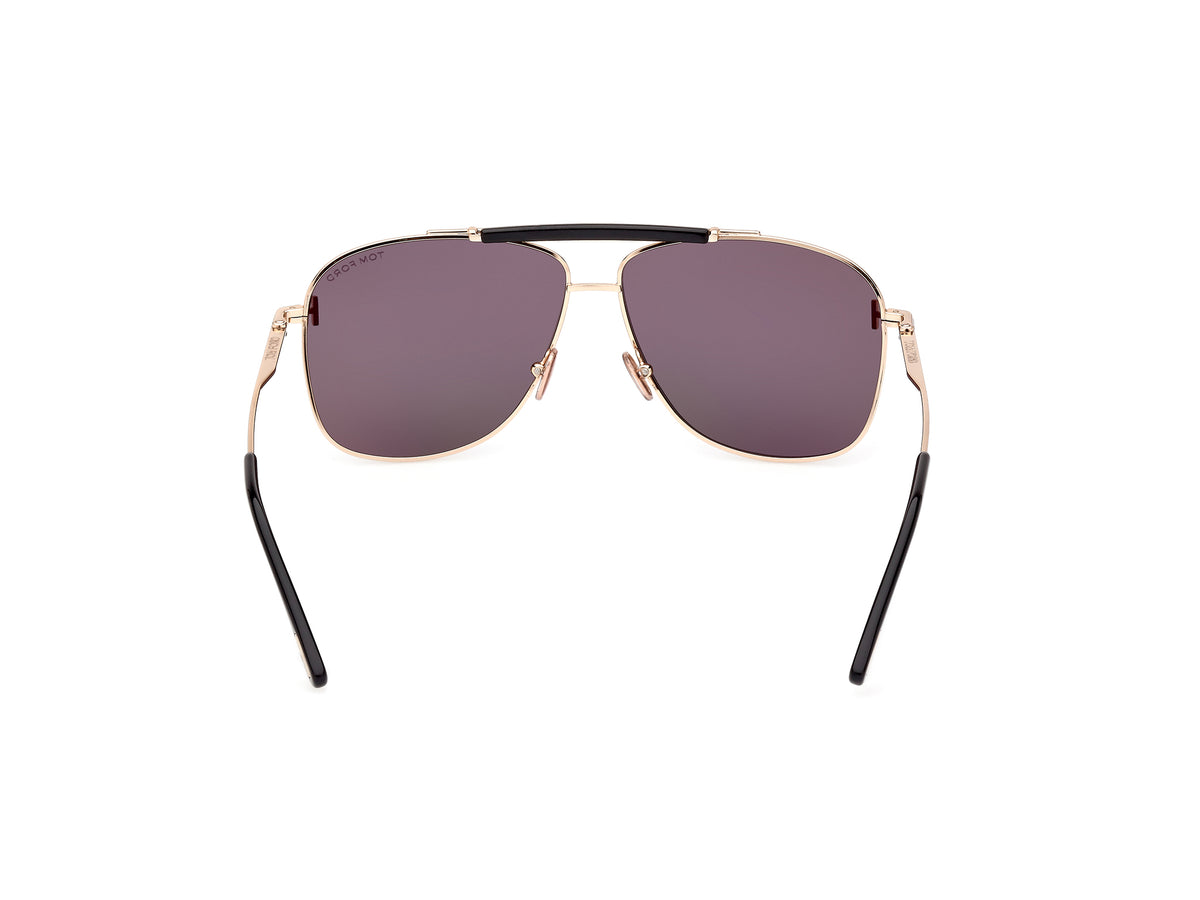 Tom Ford FT1017 60 28A Shiny Rose Gold / Smoke - Blue Star Eyewear