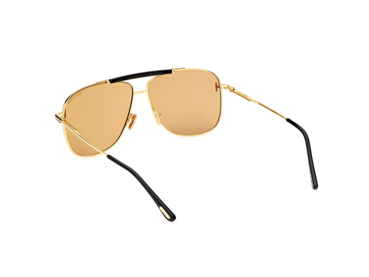 Tom Ford FT10176030E Shiny Deep Gold / Brown - Blue Star Eyewear