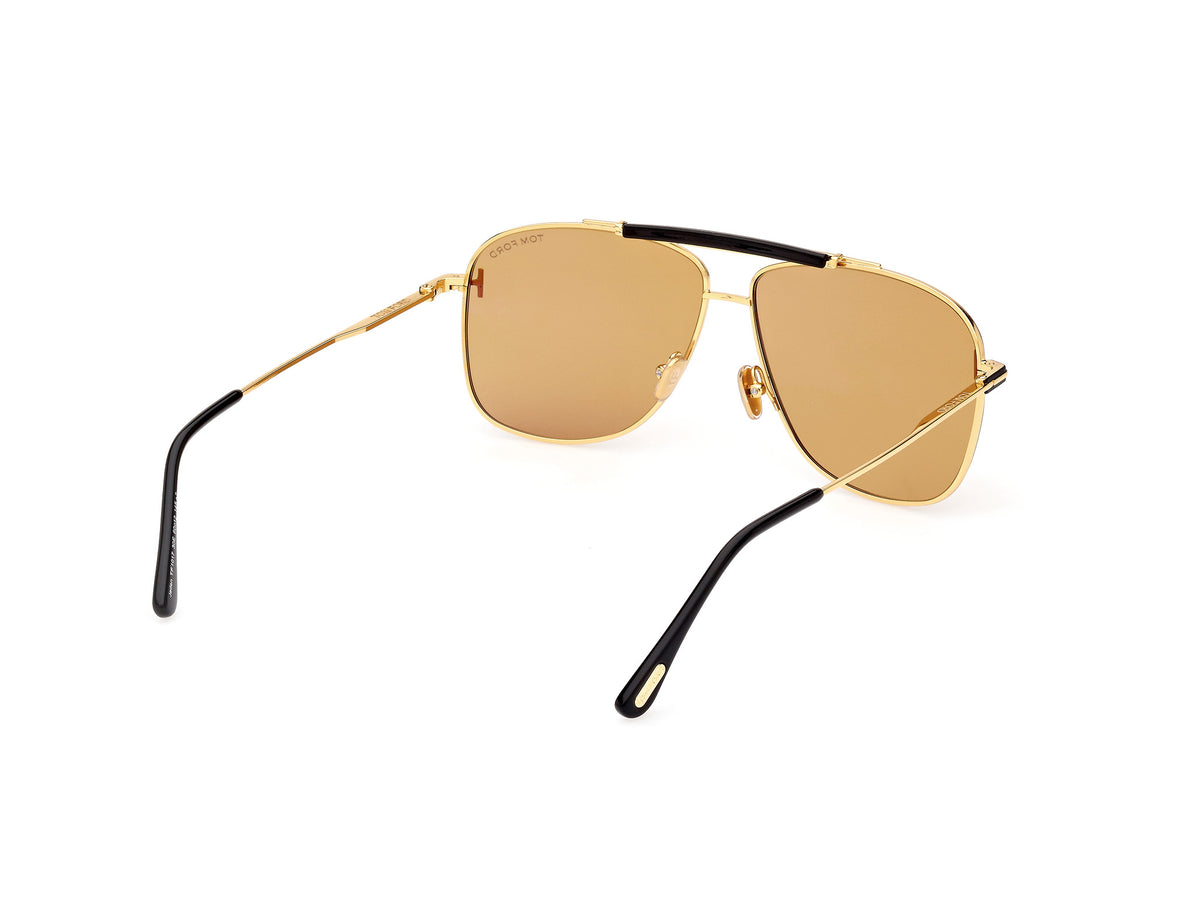 Tom Ford FT10176030E Shiny Deep Gold / Brown - Blue Star Eyewear