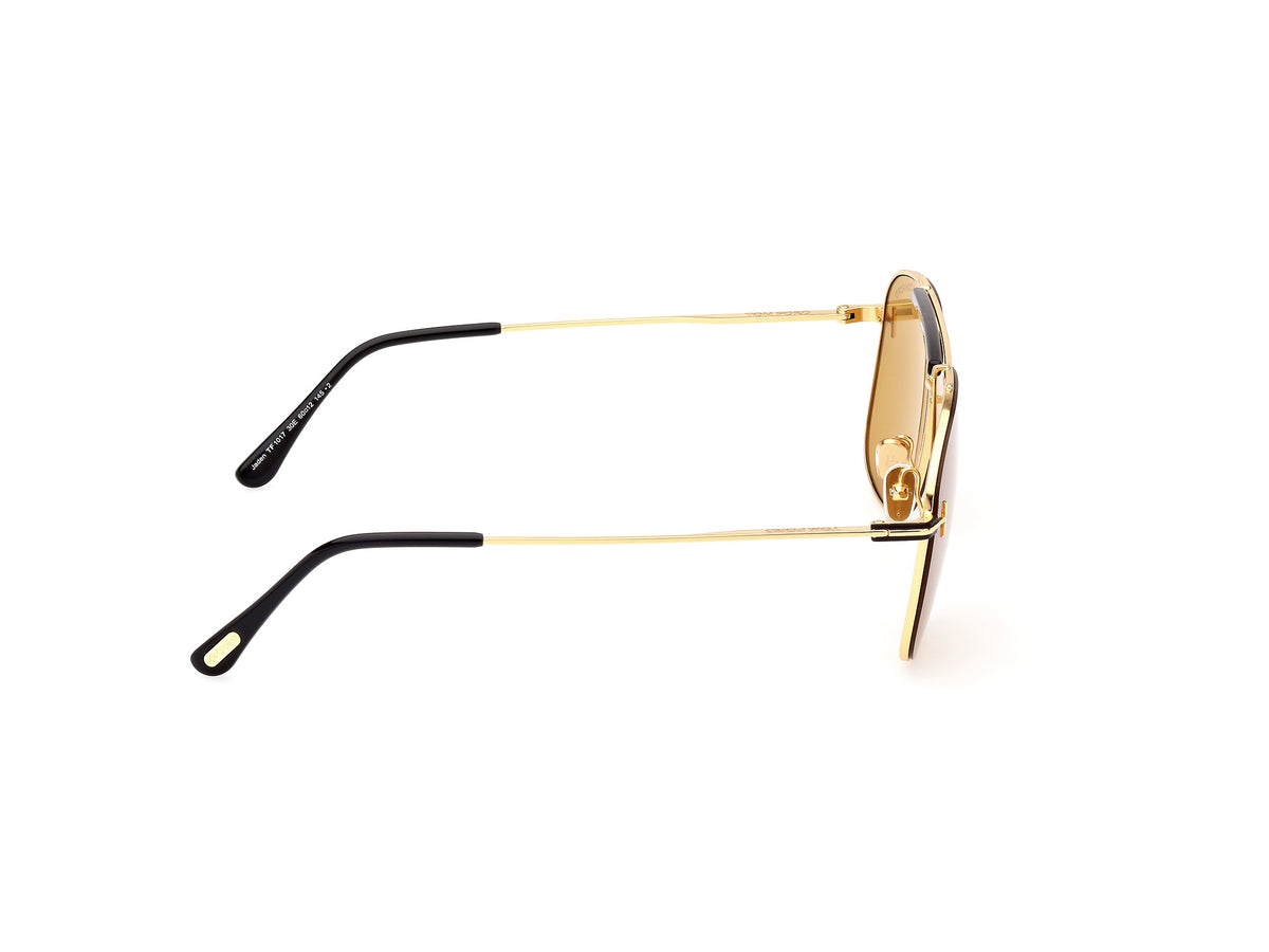 Tom Ford FT10176030E Shiny Deep Gold / Brown - Blue Star Eyewear