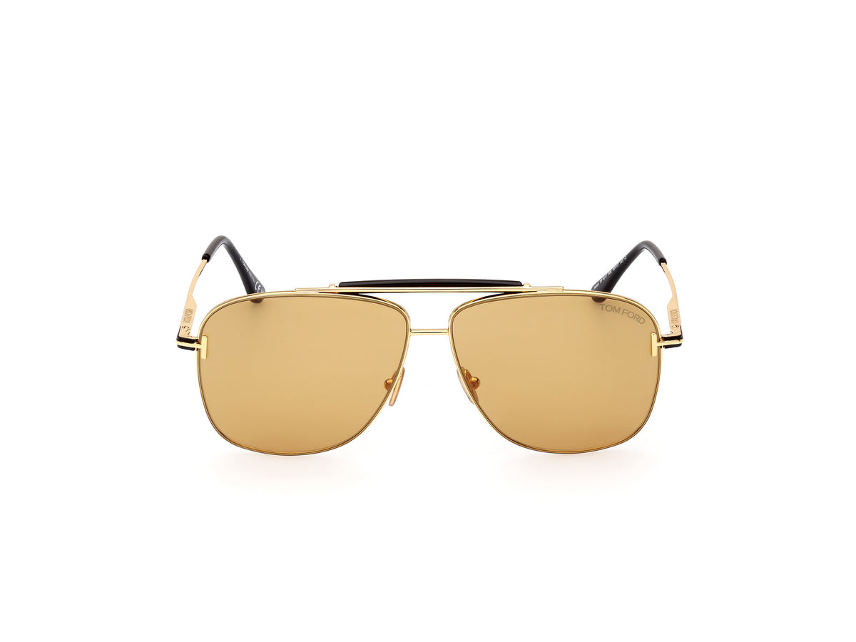 Tom Ford FT10176030E Shiny Deep Gold / Brown - Blue Star Eyewear