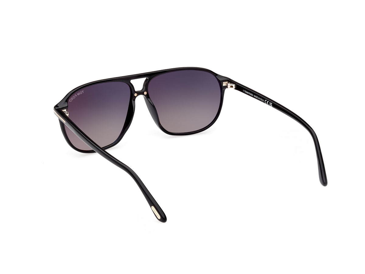 Tom Ford FT10266101B Shiny Black  / Gradient Smoke - Blue Star Eyewear