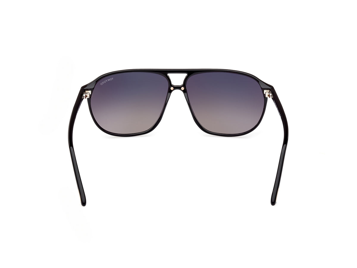 Tom Ford FT10266101B Shiny Black  / Gradient Smoke - Blue Star Eyewear