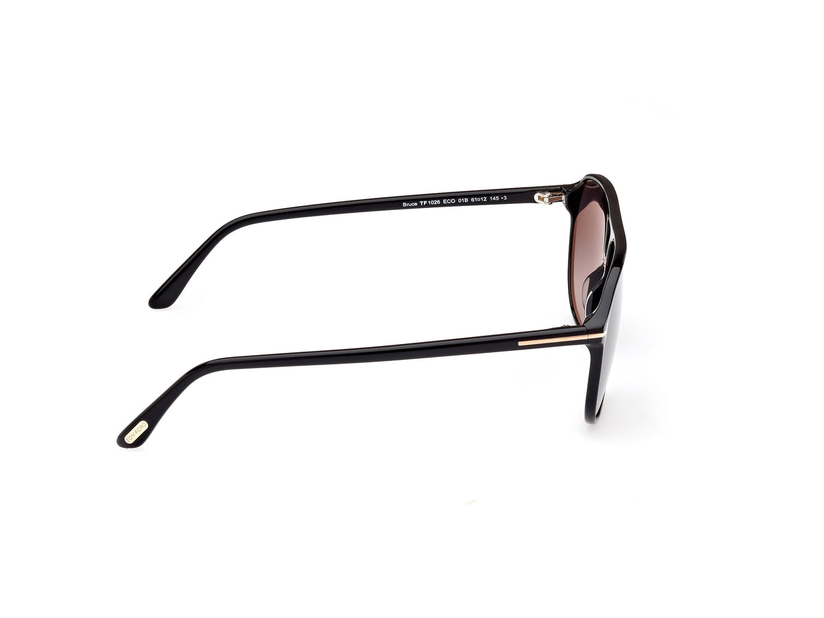 Tom Ford FT10266101B Shiny Black  / Gradient Smoke - Blue Star Eyewear