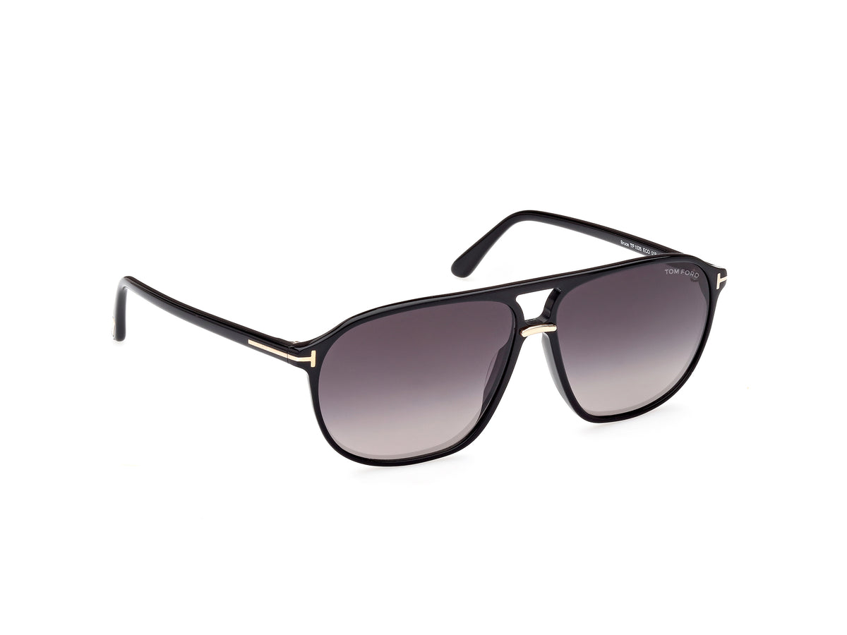 Tom Ford FT10266101B Shiny Black  / Gradient Smoke - Blue Star Eyewear