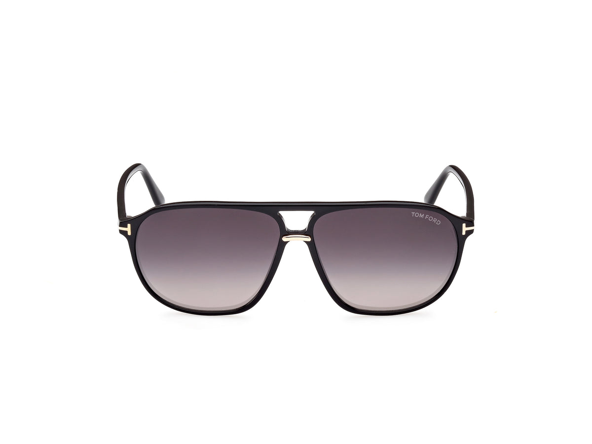 Tom Ford FT10266101B Shiny Black  / Gradient Smoke - Blue Star Eyewear