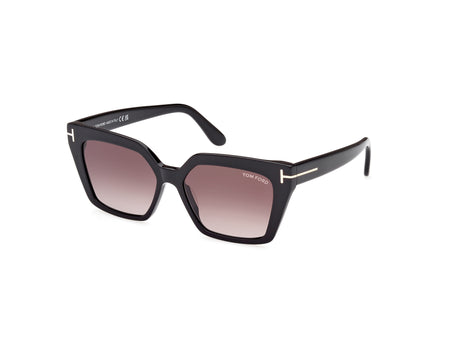 Tom Ford FT1030 53 01Z Shiny Black/ Gradient Or Mirror Violet - Blue Star Eyewear