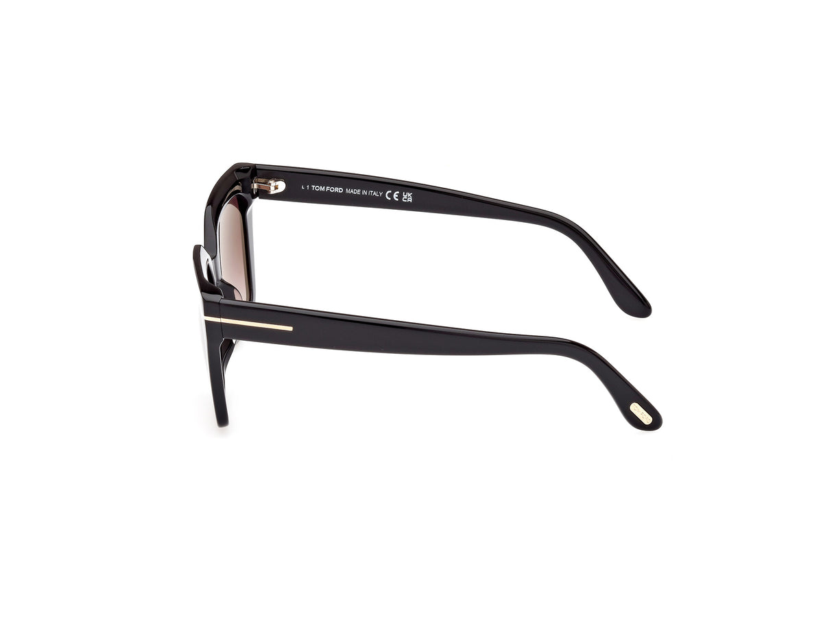 Tom Ford FT1030 53 01Z Shiny Black/ Gradient Or Mirror Violet - Blue Star Eyewear