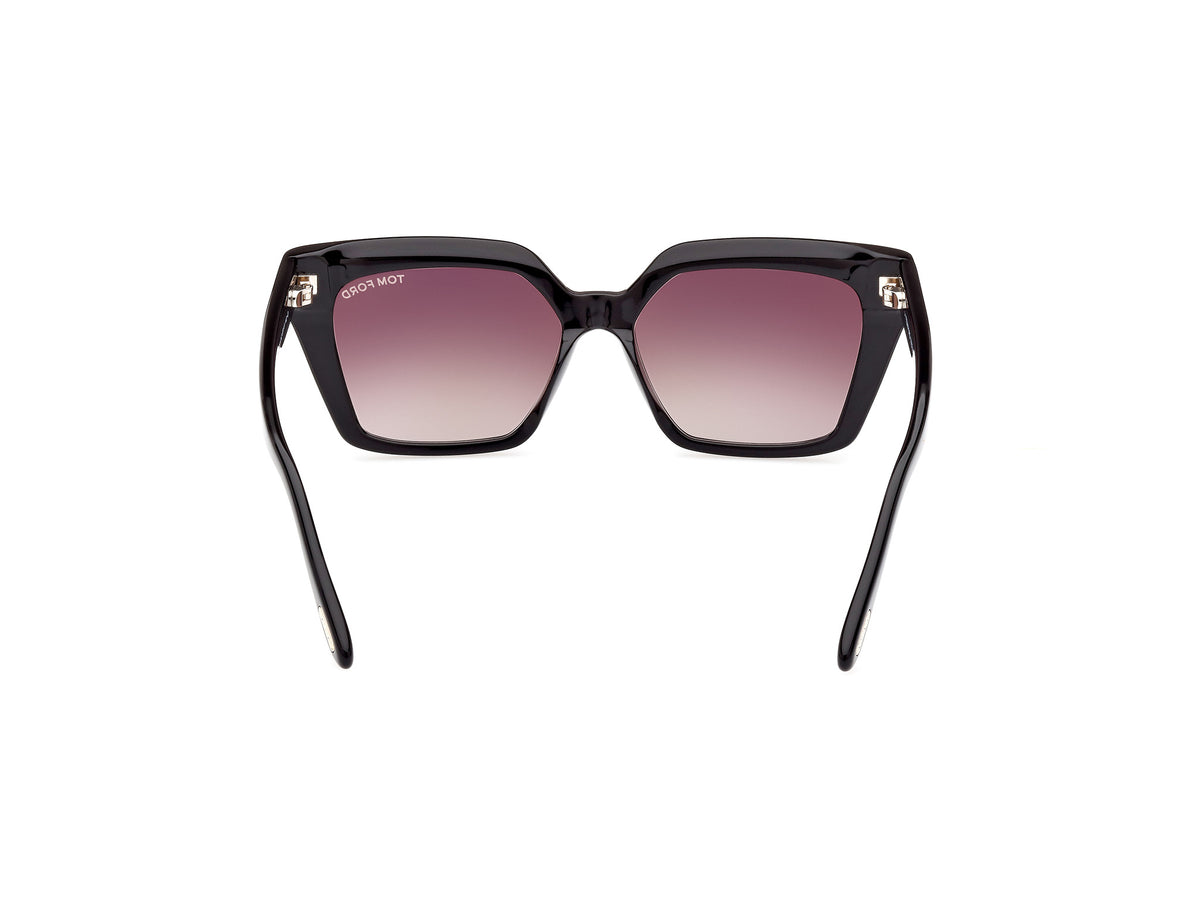 Tom Ford FT1030 53 01Z Shiny Black/ Gradient Or Mirror Violet - Blue Star Eyewear