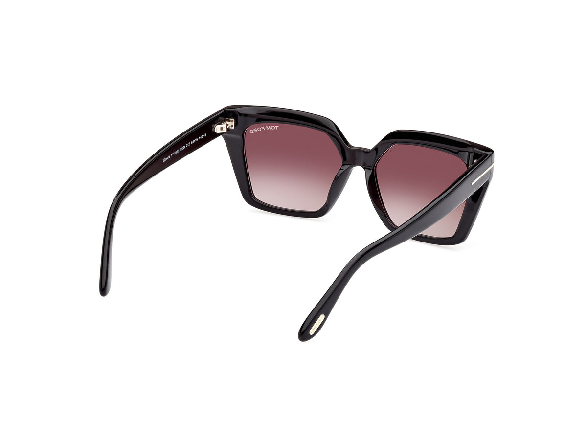 Tom Ford FT1030 53 01Z Shiny Black/ Gradient Or Mirror Violet - Blue Star Eyewear