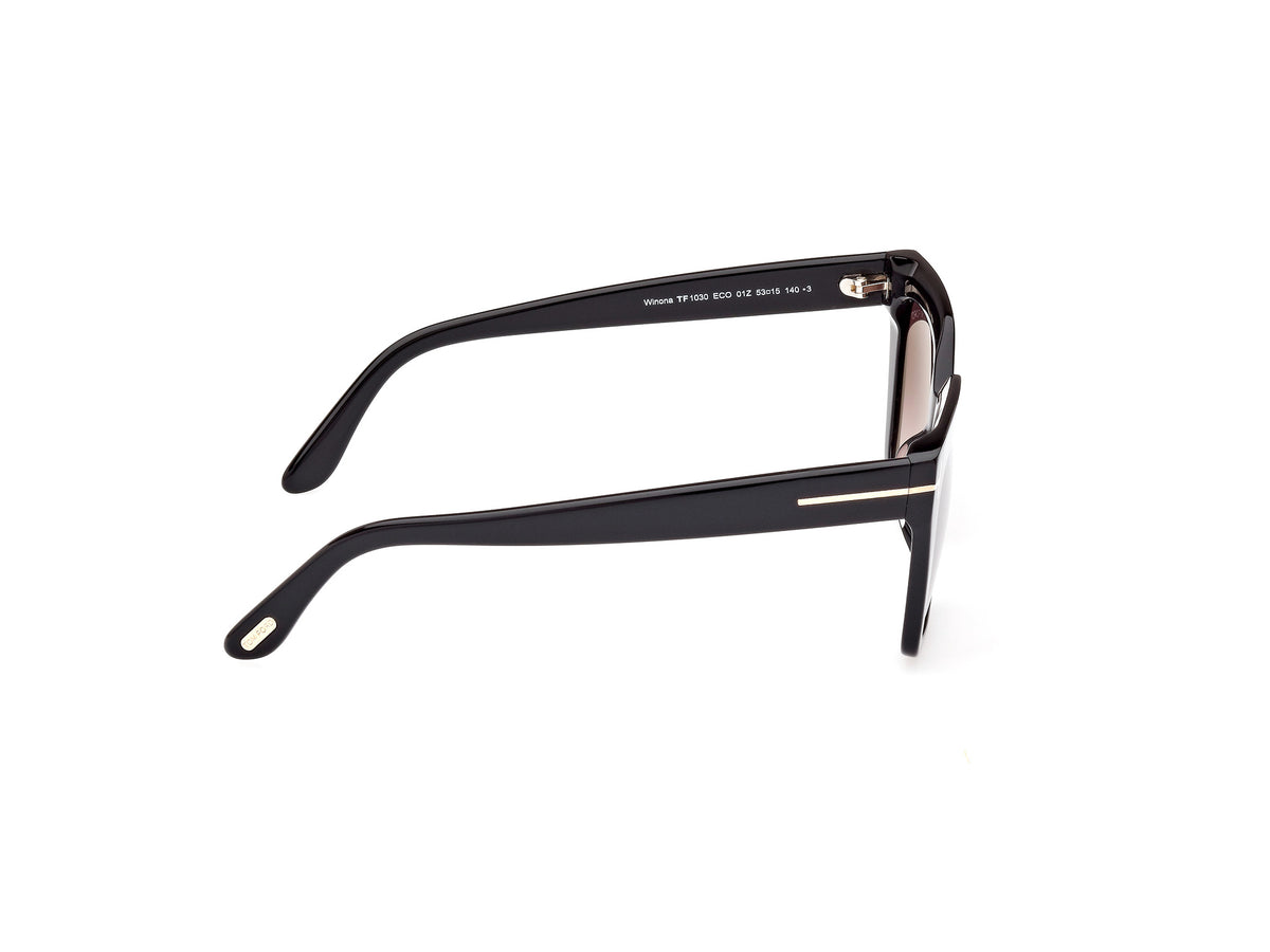 Tom Ford FT1030 53 01Z Shiny Black/ Gradient Or Mirror Violet - Blue Star Eyewear