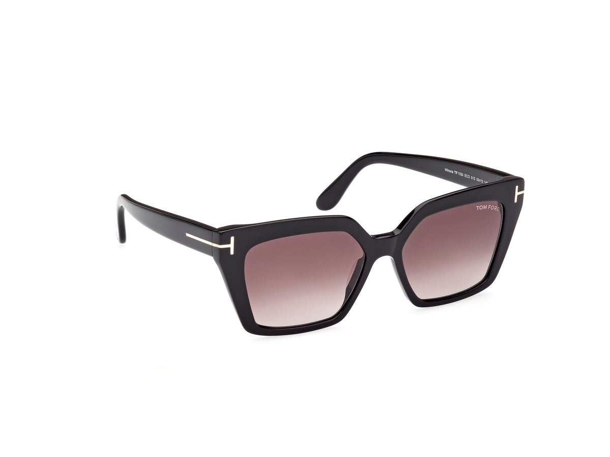 Tom Ford FT1030 53 01Z Shiny Black/ Gradient Or Mirror Violet - Blue Star Eyewear
