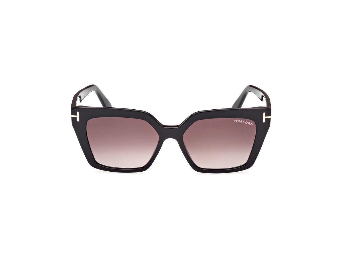 Tom Ford FT1030 53 01Z Shiny Black/ Gradient Or Mirror Violet - Blue Star Eyewear