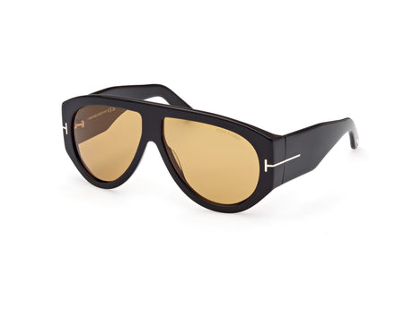 Tom Ford FT10446001E shiny black  / brown