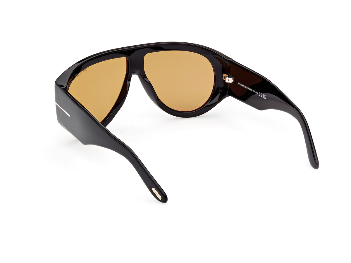 Tom Ford FT10446001E shiny black  / brown