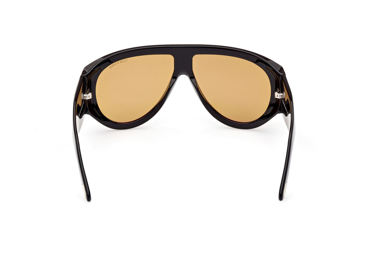 Tom Ford FT10446001E shiny black  / brown