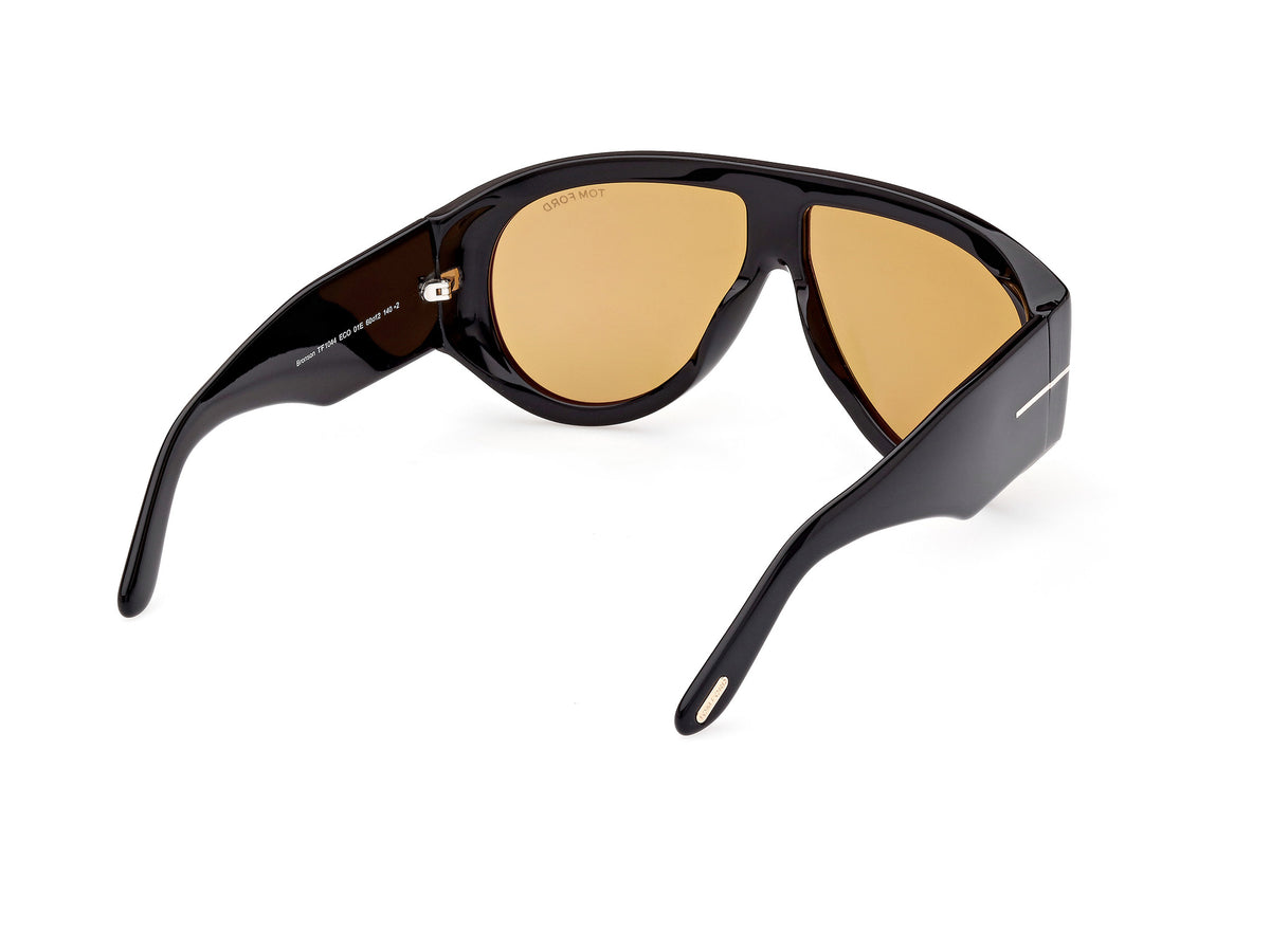 Tom Ford FT10446001E shiny black  / brown